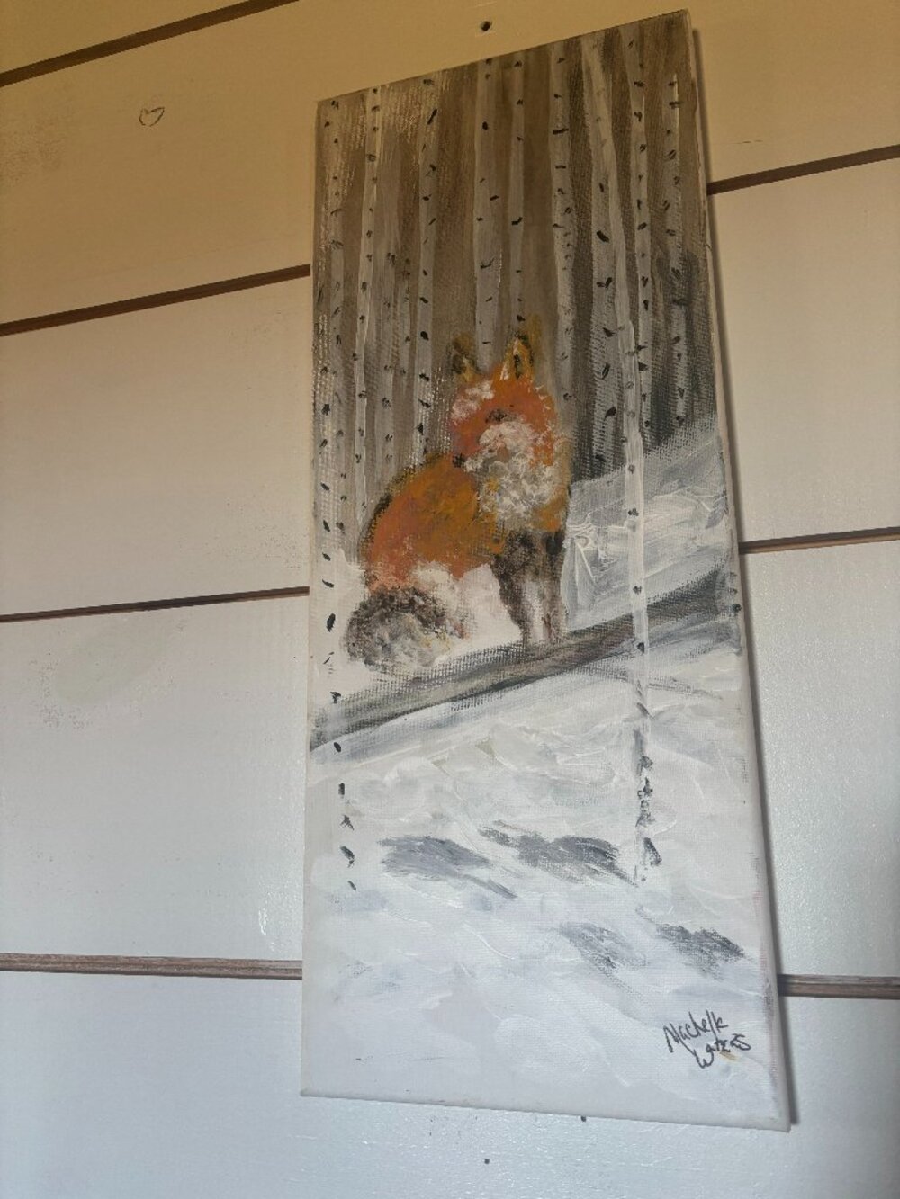 Winter Nature Fox scene